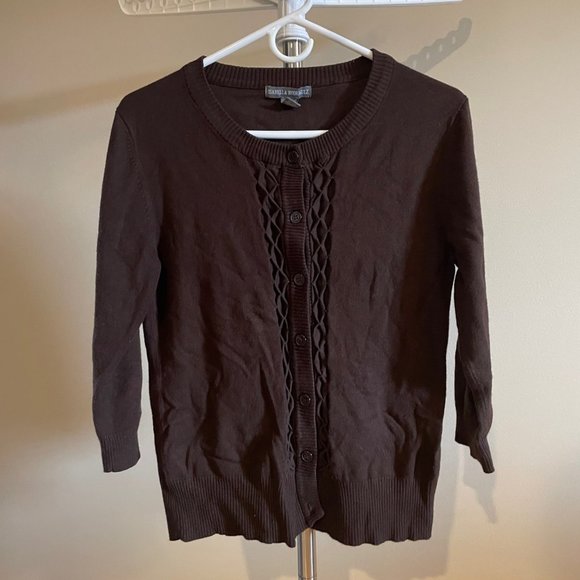 Women's Isabella Rodriguez Button Up Sweater Size L Pre-owned - Picture 1 of 2